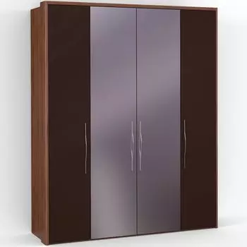 Четырехдверный шкаф с зеркалом ASTI AS2518.8