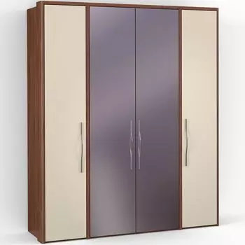 Четырехдверный шкаф с зеркалом ASTI AS2519.7