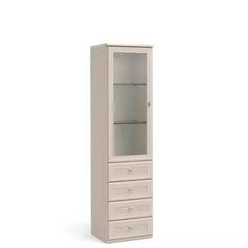 Шкаф-витрина со стеклянными полками ALIVIO LA4051.3