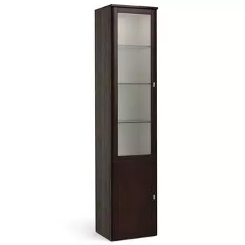 Шкаф-витрина со стеклянными полками ELEGANTE LE1372.1