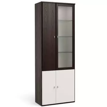 Шкаф-витрина со стеклянными полками ELEGANTE LE1806.2