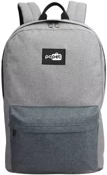 14.1" Рюкзак PC PET PCPKA0214GY, серый/серый (PCPKA0214GY)
