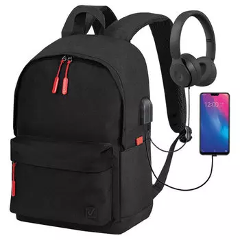 15.6" Рюкзак Brauberg Urban, черный (270805)
