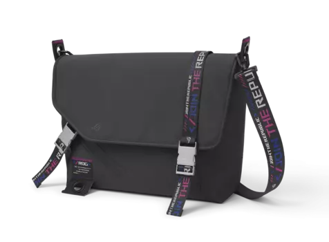 15" Сумка ASUS ROG SLASH CLASSIC MESSENGER BAG BC3500, черный (90XB0750-BME000)