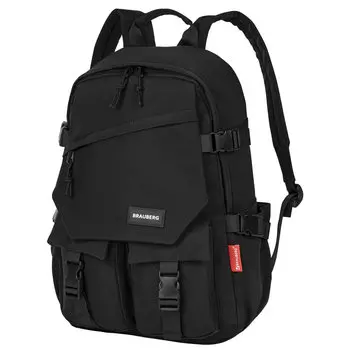 16" Рюкзак Brauberg FUSION, черный (271656)