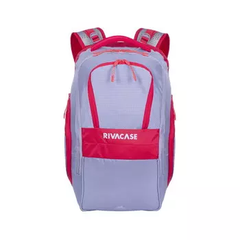 17" Рюкзак RivaCase 5265, серый/красный (4260403576717)