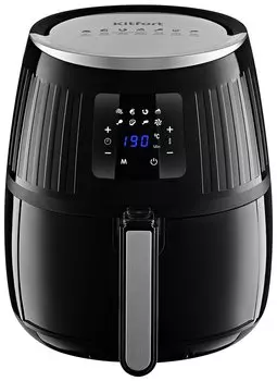 Аэрогриль Kitfort КТ-2226 1.5 кВт, 3.5 л, черный/серебристый (KT-2226)