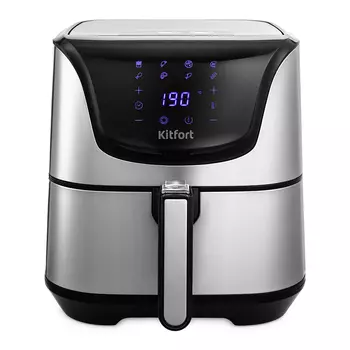 Аэрогриль Kitfort КТ-2232 1700Вт, 4.9л, черный/серебристый