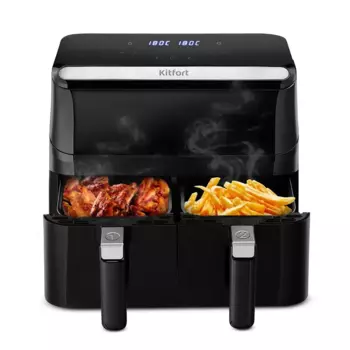 Аэрогриль Kitfort КТ-2254 2.2 кВт, 8 л, черный