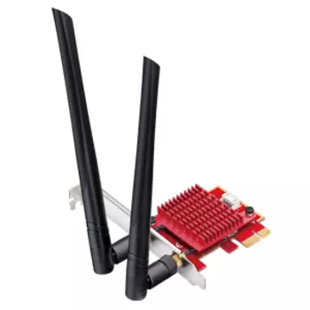 Адаптер Wi-Fi+Bluetooth Cudy WE3000S, 802.11a/b/g/n/ac/ax, 2.4/5/6 ГГц, до 5.38 Гбит/с, PCI-E, внешних антенн: 2x5 дБи