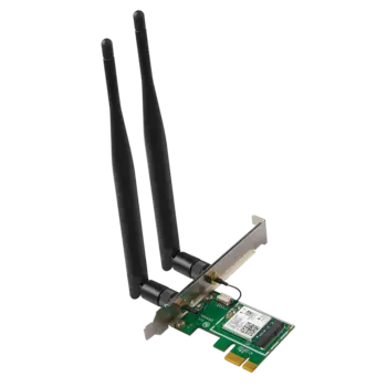 Адаптер Wi-Fi+Bluetooth Tenda E30, AX3000, 802.11a/b/g/n/ac/ax, 2.4 / 5 ГГц, до 2.98 Гбит/с, 20 дБм, PCI-E, внешних антенн: 2 (E30)