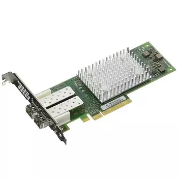 Адаптер FC HPE SN1100Q, 2xLC, 16 Гб/с, PCI-Ex8, Retail (P9D94A)