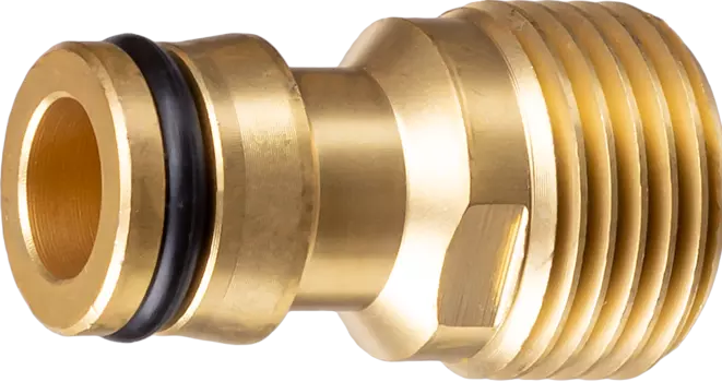 Адаптер GRINDA PROLine, 1/2" (13 мм), ла­тунь/EPDM, штуцерный с внешней резьбой (8-426115)