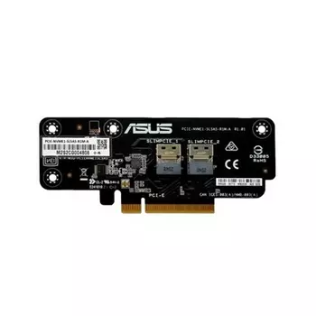 Адаптер HBA ASUS, NVMe, 2-port (SlimSAS), PCI-Ex8 (90SKC000-M74AN0)