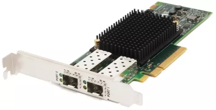 Адаптер HBA DELL Emulex LPe31002, 2xFC, 16 Гб/с, PCI-Ex8 (540-BDHR)