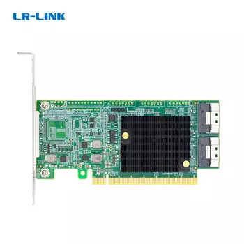 Адаптер HBA LR-Link, NVMe, 4-port (SlimSAS), PCI-Ex16, Retail (LRNV9F24)