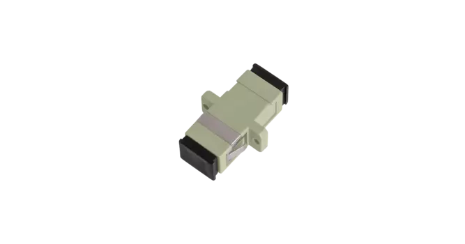 Адаптер NIKOMAX NMF-OA1MM-SCU-SCU-2, волоконно-оптический, соединительный, многомодовый, SC/UPC-SC/UPC, одинарный, пластиковый, бежевый (2шт)