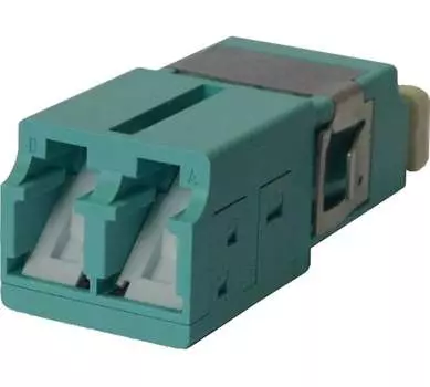 Адаптер оптический LC, дуплекс, многомодовый, OM3, бежевый LANMASTER (LAN-2LCS/SH-AM-OM3)