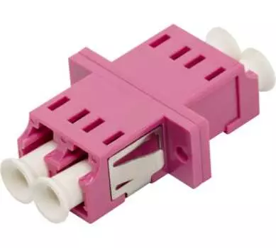 Адаптер оптический LC, дуплекс, OM4, пурпурный LANMASTER LAN-2LC/S-AM-OM4 (LAN-2LC/S-AM-OM4)