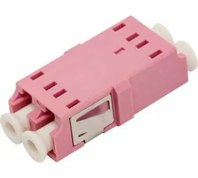 Адаптер оптический LC UPC, дуплекс, многомодовый, OM4, пурпурный LANMASTER LAN-2LCS/NF-AM-OM4 (LAN-2LCS/NF-AM-OM4)