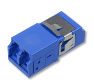 Адаптер оптический проходной LC, дуплекс, одномодовый, OS2, синий Eurolan (36A-S2-2L-11BU)