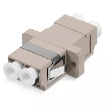 Адаптер оптический проходной LC (UPC), дуплекс, многомодовый, OM4, пурпурный Cabeus (DLC-DLC-MM-OM4)