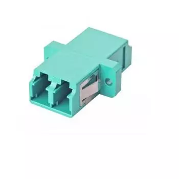 Адаптер оптический проходной LC (UPC), дуплекс, многомодовый, OM3, бирюзовый Eurolan (36A-30-2L-02AQ)
