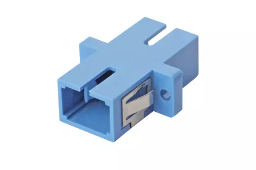 Адаптер оптический проходной SC, симплекс, одномодовый, OS2, синий Eurolan (36A-S2-SC-02BU)