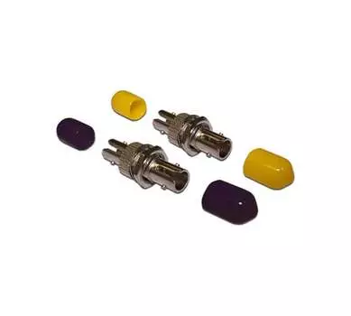 Адаптер оптический ST (UPC), симплекс, многомодовый, OM3, серебристый LANMASTER (LAN-ST-AM-OM3)