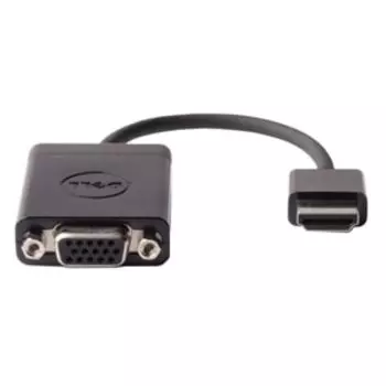 Адаптер-переходник HDMI(19M)-VGA(15F), черный DELL (470-ABZX)
