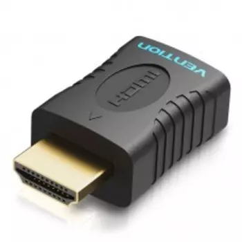 Переходник (адаптер) HDMI(19F)-HDMI(19M) v2.0 4K, черный Vention (AIAB0)