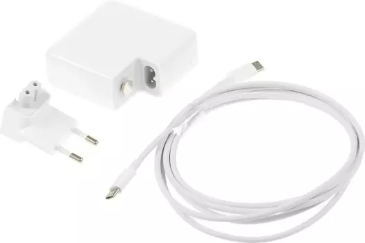 Адаптер питания ноутбука сетевой TopON, 61 Вт, 20 В, 3А, USB, белый (TOP-UC61)