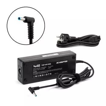 Адаптер питания ноутбука сетевой TopON TOP-HP150G для HP, 150 Вт, 19 В, 7.7А, черный (TOP-HP150G)