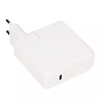 Адаптер питания ноутбука сетевой ZeepDeep USB-C 87W для Apple, 87Вт, белый