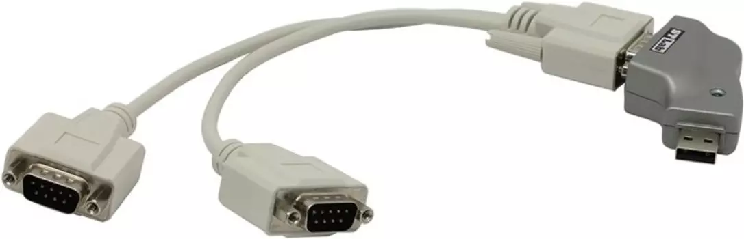 Адаптер ST-Lab U360 USB(Am)-2xCOM(9M)