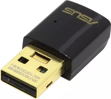Адаптер Wi-Fi ASUS USB-AC51, 802.11a/b/g/n/ac, 2.4 / 5 ГГц, до 433 Мбит/с, USB