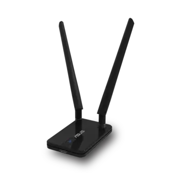 Адаптер Wi-Fi ASUS USB-AC58, 802.11a/b/g/n/ac, 2.4 / 5 ГГц, до 867 Мбит/с, USB, внешних антенн: 2x5 дБи (90IG06I0-BM0400)