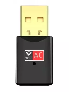 Адаптер Wi-Fi KS-is KS-407, 802.11a/b/g/n/ac, 2.4 / 5 ГГц, до 433 Мбит/с, 19 дБм, USB