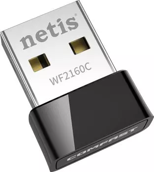 Адаптер Wi-Fi Netis WF2160C, 802.11a/n/ac, 2.4 / 5 ГГц, до 633 Мбит/с, USB (WF2160C)