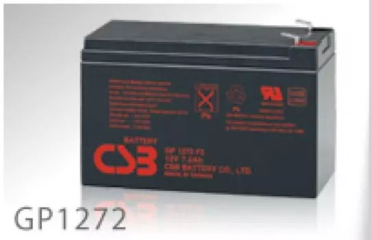 Аккумулятор 12V 7.2Ah CSB GP1272 (клемма 5мм.)