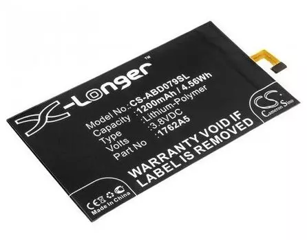 Аккумулятор CameronSino CS-ABD079SL для Amazon Kindle Oasis 8th, Li-Pol, 1200mAh, 3.8V