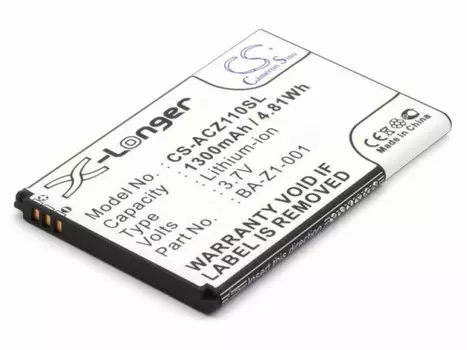 Аккумулятор CameronSino CS-ACZ110SL для Acer Liquid Z110 Duo, 1300 (BA-Z1-001)