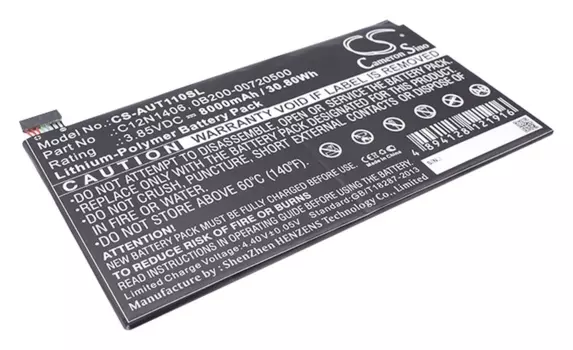 Аккумулятор CameronSino CS-AUT110SL, 3.85V, 8000mAh, Li-pol для Asus Transformer Book T100TAL