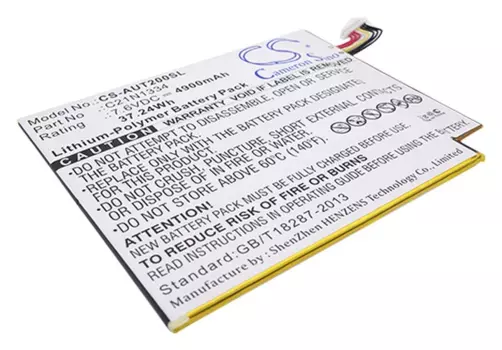 Аккумулятор CameronSino CS-AUT200SL, 7.6 В, 4.9 А·ч, Li-pol для Asus Transformer Book T200TA