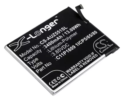 Аккумулятор CameronSino CS-AUZ551SL для Asus Zenfone 3 Max 5.5, Li-Pol, 4020, 3.85V (P104.00794)