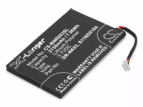 Аккумулятор CameronSino CS-BNR003SL для Barnes & Noble DR-NK03, MLP305787, S11ND018A(P109.00012)