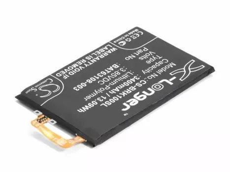 Аккумулятор CameronSino CS-BRK100SL для Blackberry KEYone (BAT-63108-003), Li-Pol, 3400, 3.85V (P104.00840)