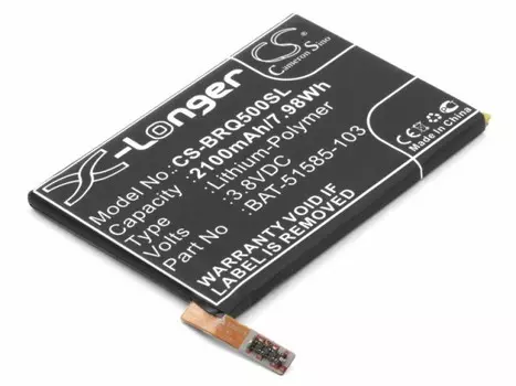Аккумулятор CameronSino CS-BRQ500SL для Blackberry Q5 (BAT-51585-003, BAT-51585-103), Li-Pol, 2100, 3.8V (P104.00842)