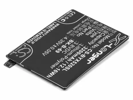 Аккумулятор CameronSino CS-BYX520SL для BBK VIVO Xplay 3S (BK-B-69), Li-Pol, 3200, 3.8V (P104.00852)