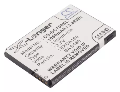 Аккумулятор CameronSino CS-DC700SL/EXCA160 для HTC S620, S621, 3.7 В, 1050mAh
